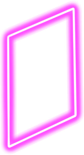 Pink neon geometric frame